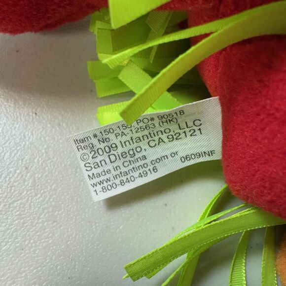 Infantino Mallory Monkey Hawaiian Plush Toy Sensory Rattle Stuffed Animal Play - Picture 8 of 11